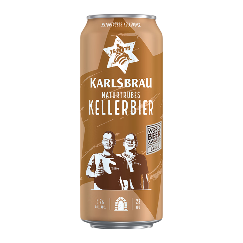 KARLSBRAU 卡斯布鲁 窖藏拉格啤酒 500ml*24听