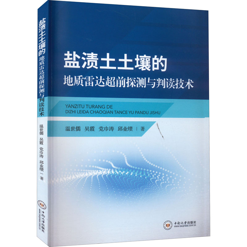 盐渍土土壤的地质雷达超前探测与判读技术 图书