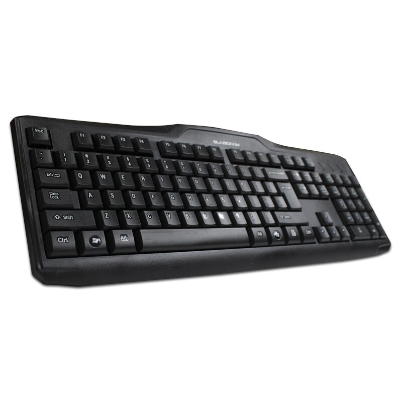 朗森 usb键盘 家用键盘台式电脑笔记本键盘巧克力键盘 办公104键键盘