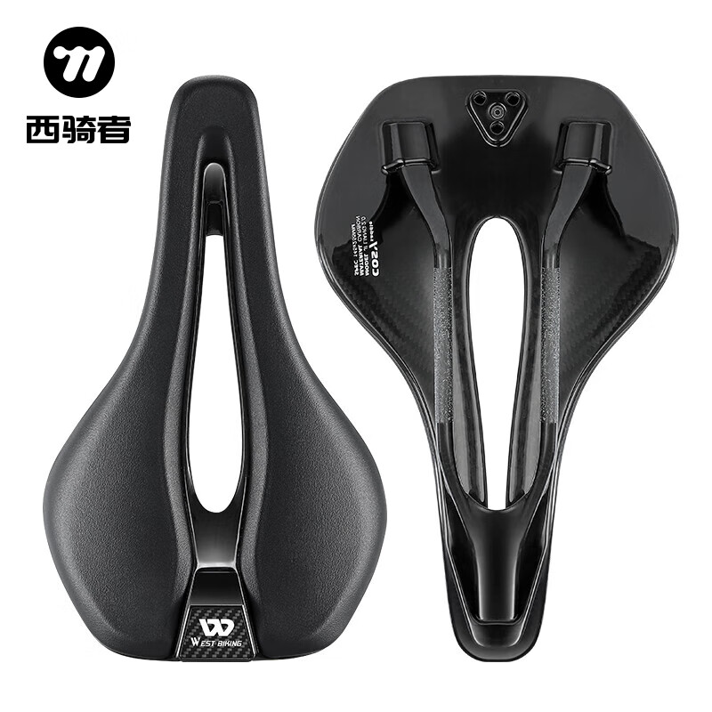西騎者自行車坐墊碳纖維超輕鞍座舒適透氣座椅裝備