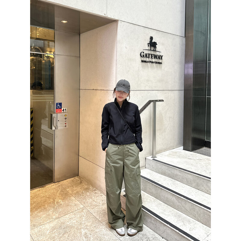 LE ALFASHIONLINE【断码清仓】轻薄防晒外套女新款春夏户外休闲运动风凉感长袖上衣 黑色 现货 S