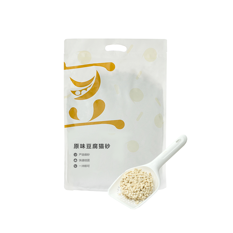网易严选 天然食品级豆腐猫砂快速结团宠物猫咪用品 原味 2.6kg