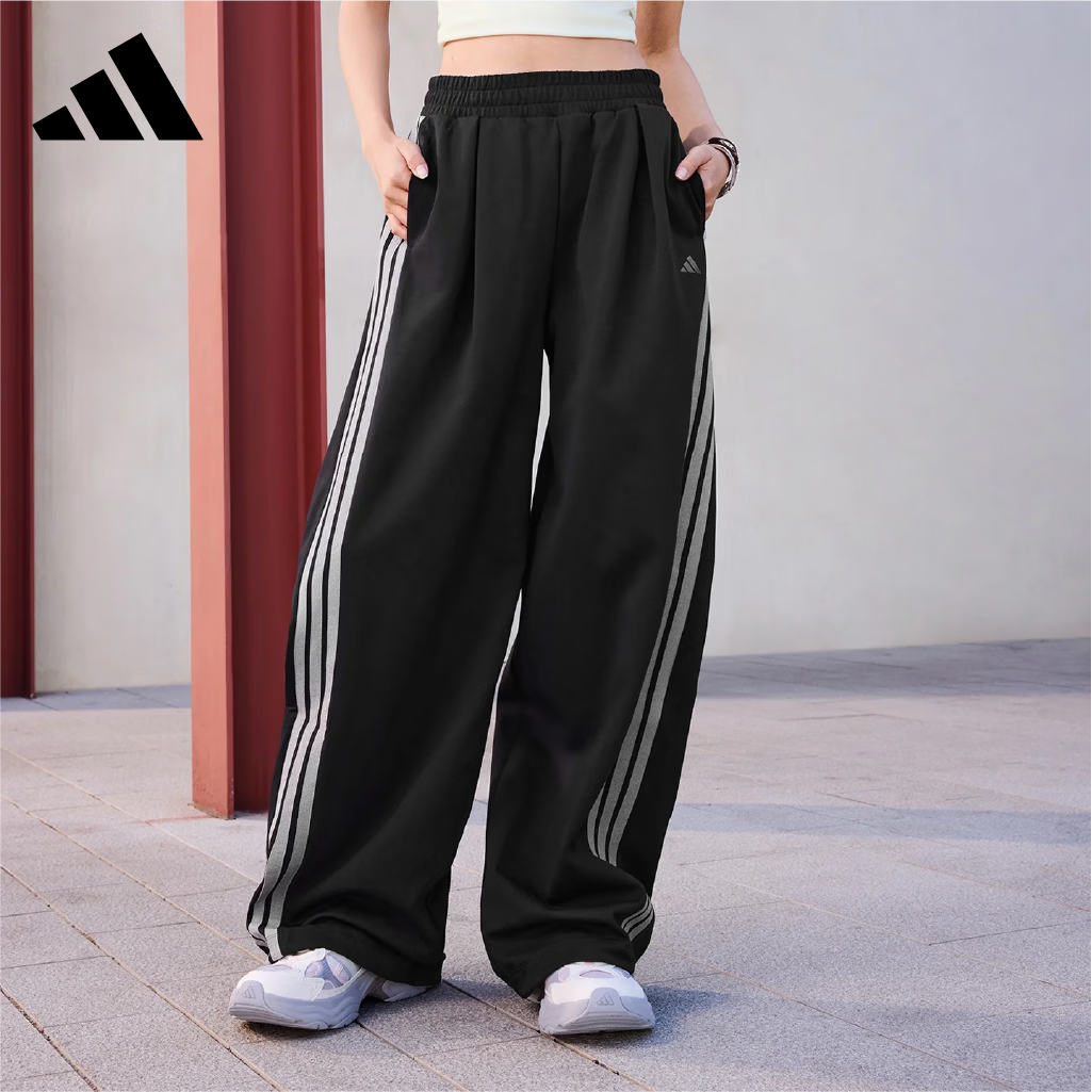 阿迪达斯（adidas）香蕉裤女 运动型格系列 DCE IN PNT 针织长裤 KR7594 黑色 M