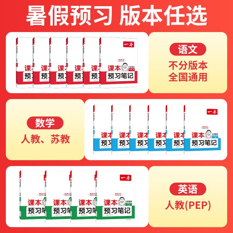 当当一本预习笔记小学语文数学英语【新版26秋上册】课本一二三四五六年级语文教材预习暑假衔接语文暑假作业小学语文同步课本讲解教材知识点解析课前预习资料老师家长辅导小学教辅书 语文 人教版 【26版】三年