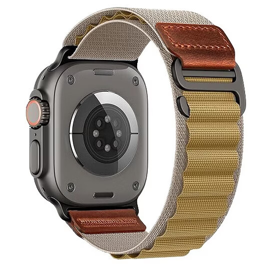 ENDUROBAND高山皮标回环表带适用applewatchultra2/1/3/s11苹果手表iwatchs10表带Apple Watch Ultra运动手表 小麦色【高山尼龙皮标】 适用:42/44/45/46/49mm表盘 京东折扣/优惠券