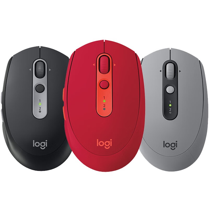 罗技（Logitech） M590  无线蓝牙 对称鼠标 轻音鼠标 办公鼠标 商务家用 双模式时尚 M590 黑色