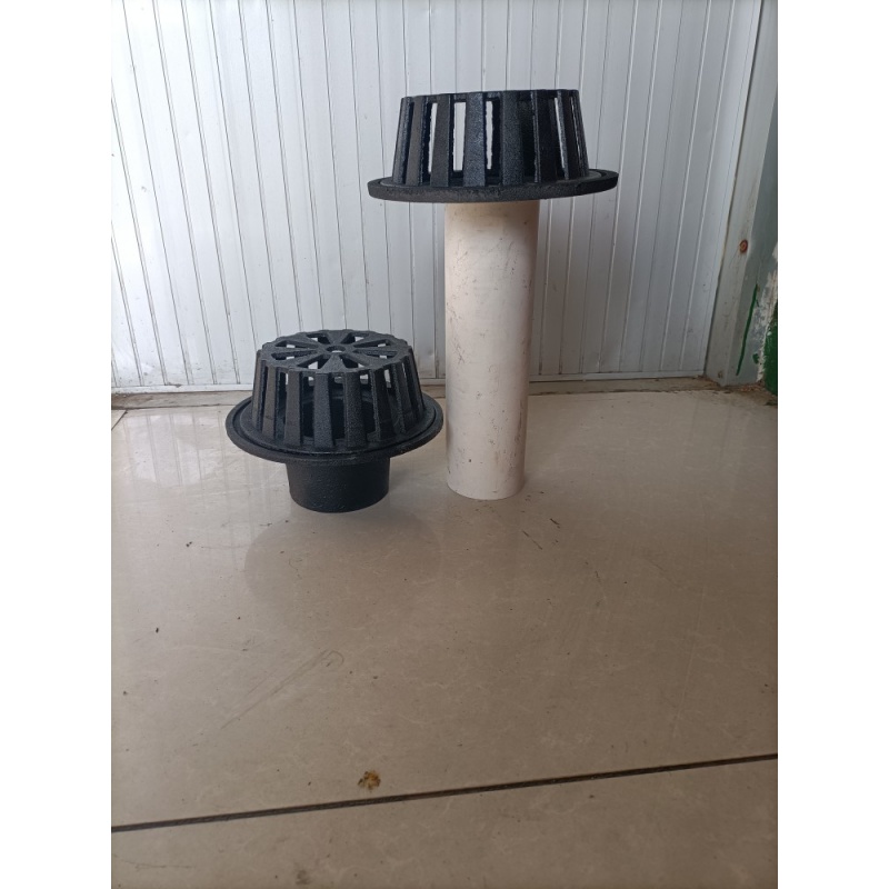 87型铸铁雨水斗雨水地漏铸铁落水斗内插式楼顶漏斗直排地漏 dn75内插