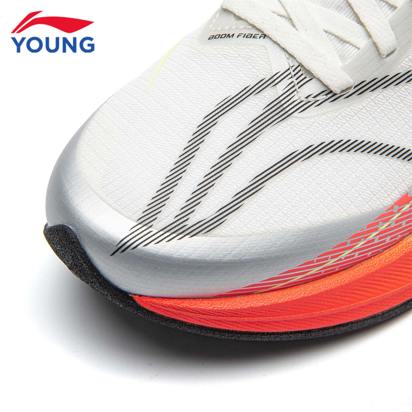 李宁（LI-NING）儿童跑步鞋2026秋季新款赤兔9PRO男女大童低帮䨻丝轻量高回弹跑鞋 白垩灰/银色32-3 赤兔9 PRO系带 36