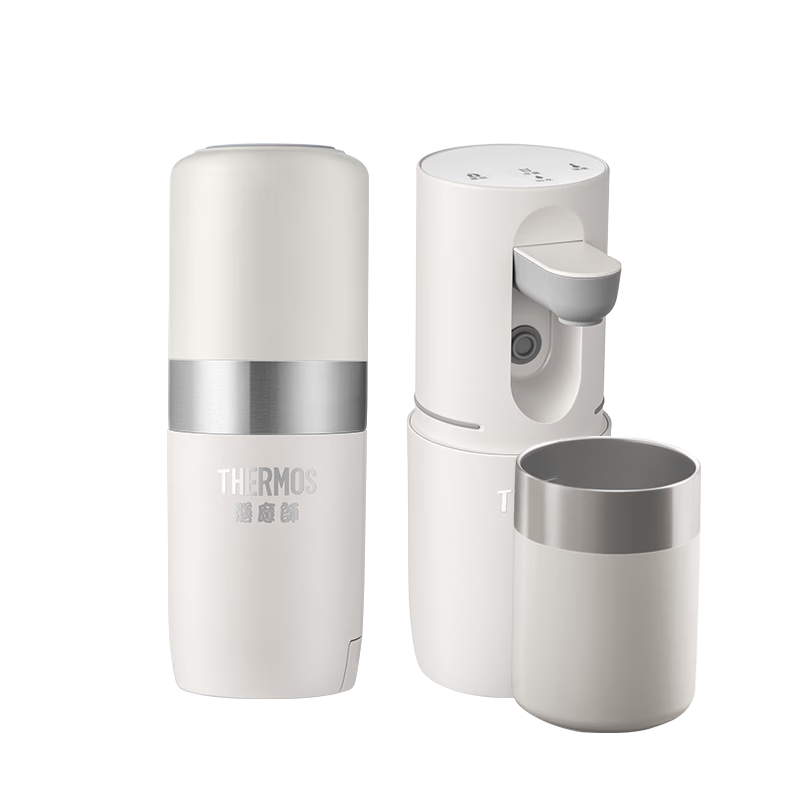 膳魔师（THERMOS）即热式便携饮水机小型家用即热烧水壶旅行免安装折叠便携电热水壶智能触控式速热烧水杯