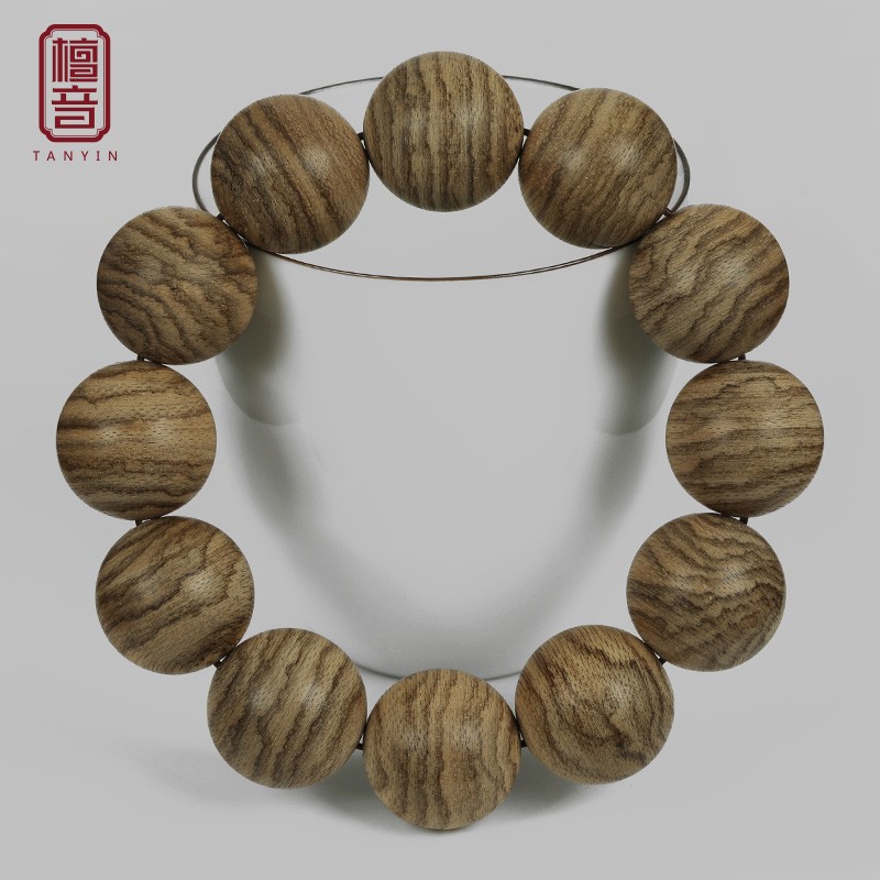 檀音沉香手串正宗东加里曼丹 达拉干 泰国 印尼老料手串20mm12颗男款