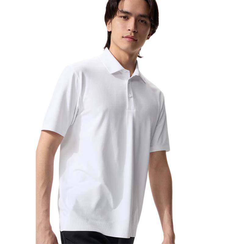优衣库DRY-EX速干POLO衫男装女装罗杰·费德勒合作系列短袖485782 00 白色 S