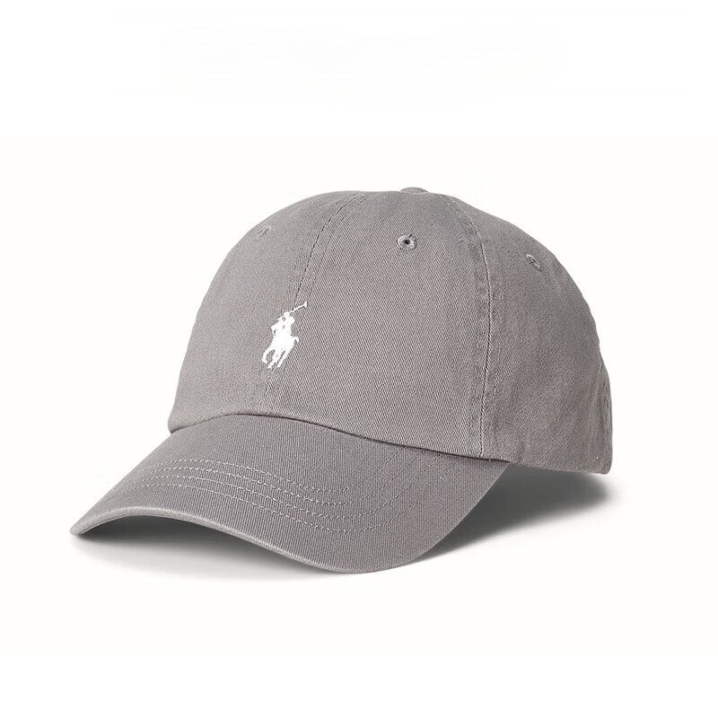 RALPH LAUREN 拉夫劳伦拉夫劳伦男女同款520礼物棒球帽潮流舒适透气灰色均码