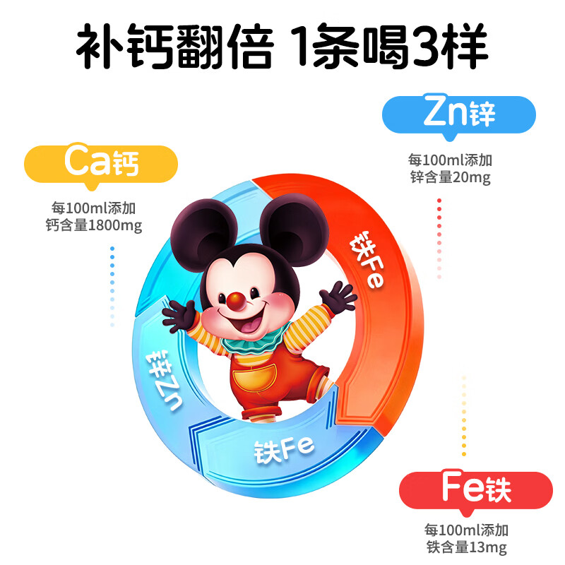 扶娃钙铁锌直饮包 运动营养食品 补充能量 10ml*30袋/盒装 10ml*30袋 (5盒装共150袋)