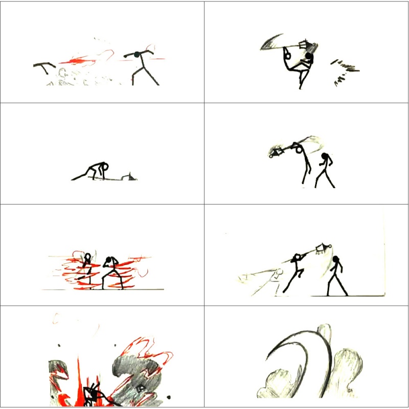 2022新款火柴人手翻书手翻画火柴人大战翻页书纸上大乱斗动画火柴人