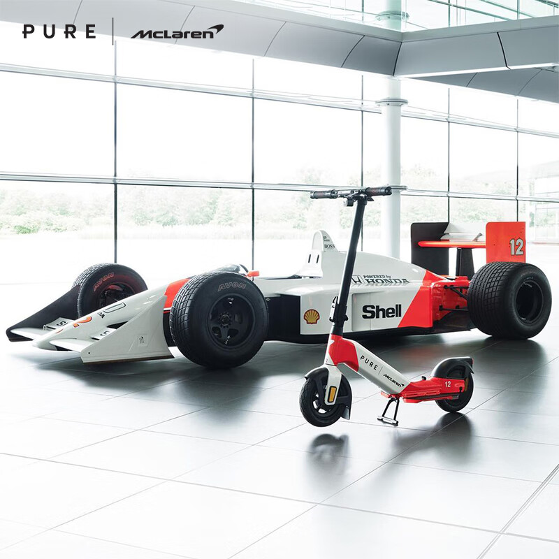 佩尚PURE x McLAREN合作款电动滑板车兰多诺里斯同款迈凯伦限量发售款 MP4/4 Special Edition 红白款