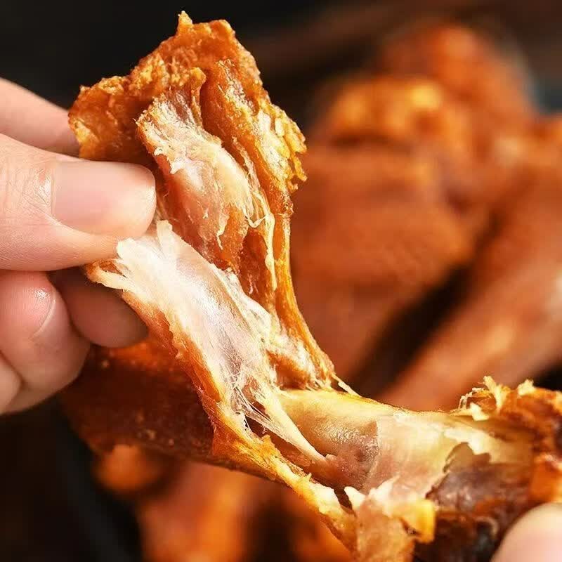 十字街老太婆香辣鸭翅根250g短保即食卤味鸭货夜宵解馋小零食休闲小吃食品 椒盐味【不辣】风干鸭翅根250g*2包 源头工厂直发