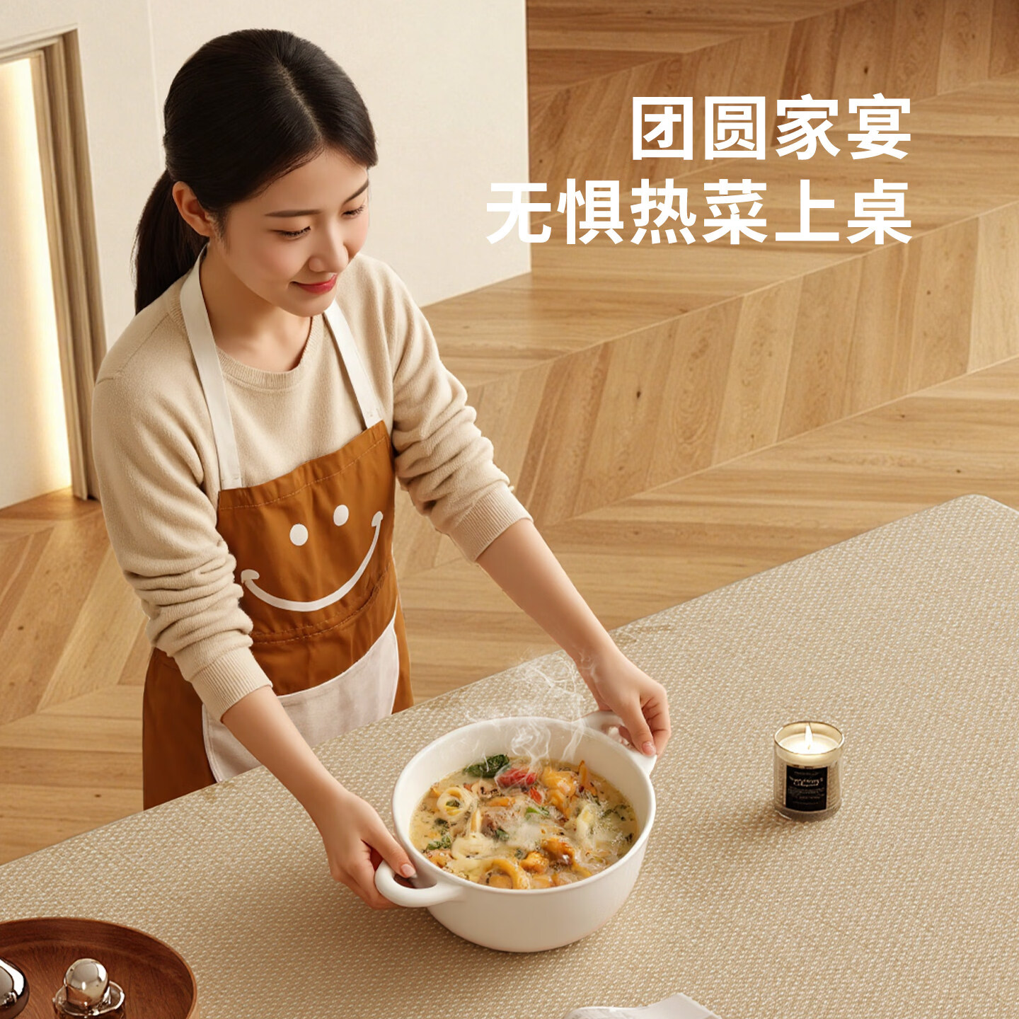 无印良品法式复古仿麻桌布餐桌桌面保护盖垫防油防水防烫2026新款高级感 wy云栖山坞 90X140cm