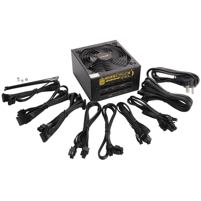 鑫谷（Segotep）额定650W GP750G全模爱国版电源（金牌认证全模组/双CPU供电/宽幅/背线/台式电脑机箱电源）