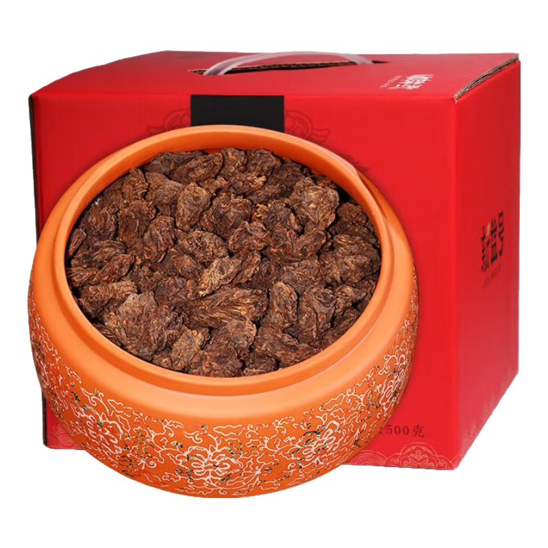 新益號冰島老班章普洱茶熟茶十年以上古樹茶糯香老茶頭熟普茶葉禮盒送禮 招待【十年班章金芽老茶頭】500g