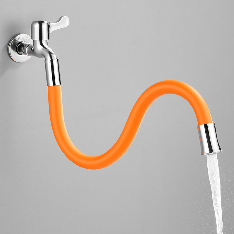 尔沫(em)水龙头延长器万向水管接头龙头加长管水龙头万向延伸器可弯曲