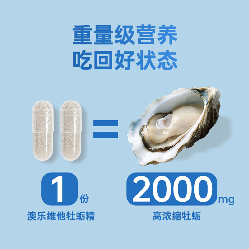 EnerVite澳乐维他生蚝牡蛎精促睾酮素精氨酸补肾壮阳补锌提精力备孕保健品 【唤醒源动力】生蚝精60粒*2瓶