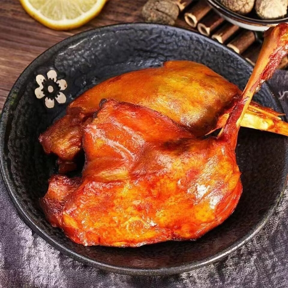 阿图纳拉战斧卤鸭腿150g 熟食卤味休闲零食即食鸭肉小吃手撕鸭腿解馋代餐 战斧大鸭腿150g/袋 香辣3袋