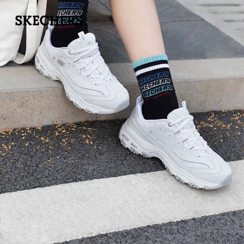 斯凯奇（Skechers）女鞋秋冬季厚底老爹鞋百搭软底舒适外穿运动鞋11959