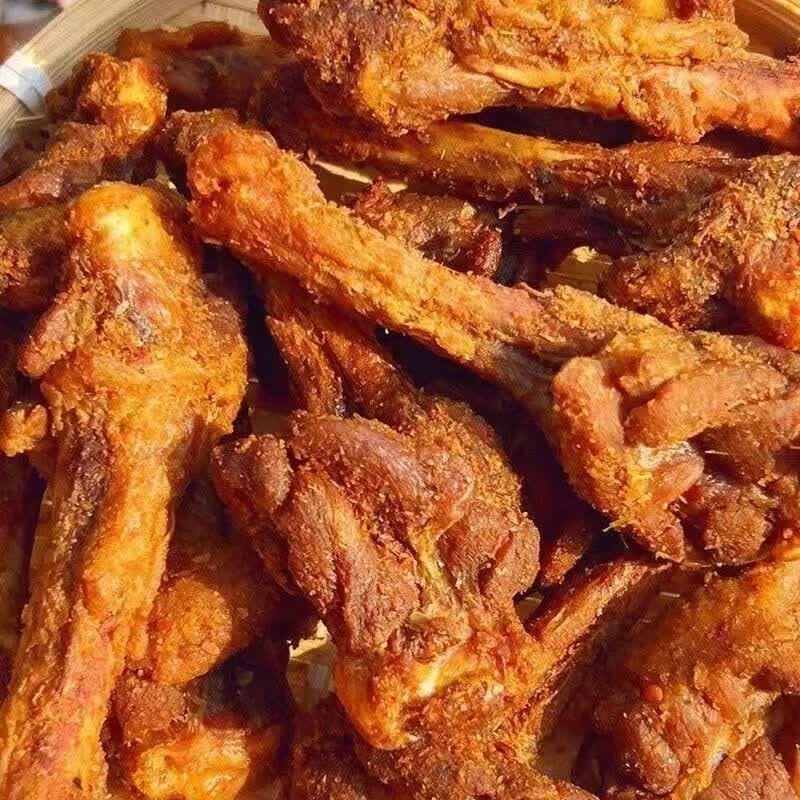 十字街老太婆香辣鸭翅根250g短保即食卤味鸭货夜宵解馋小零食休闲小吃食品 椒盐味【不辣】风干鸭翅根250g*2包 源头工厂直发