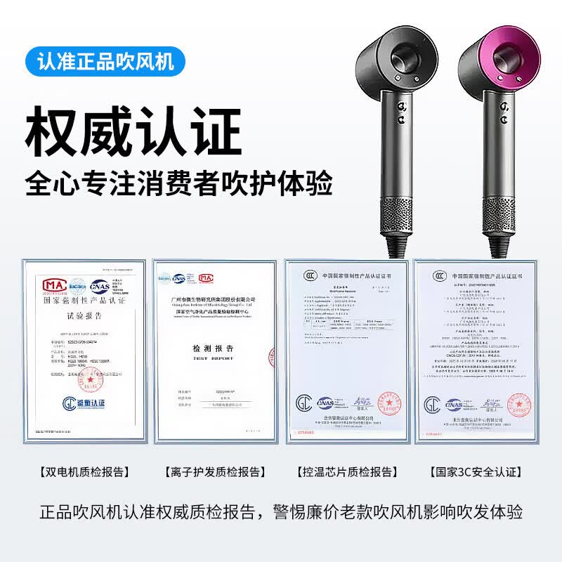 初啸德国品质吹风机家用酒店高速负离子学生宿舍静音护发速干儿童吹风筒 经典森灰-磁吸单风嘴20亿水润负离子恒温护发30秒