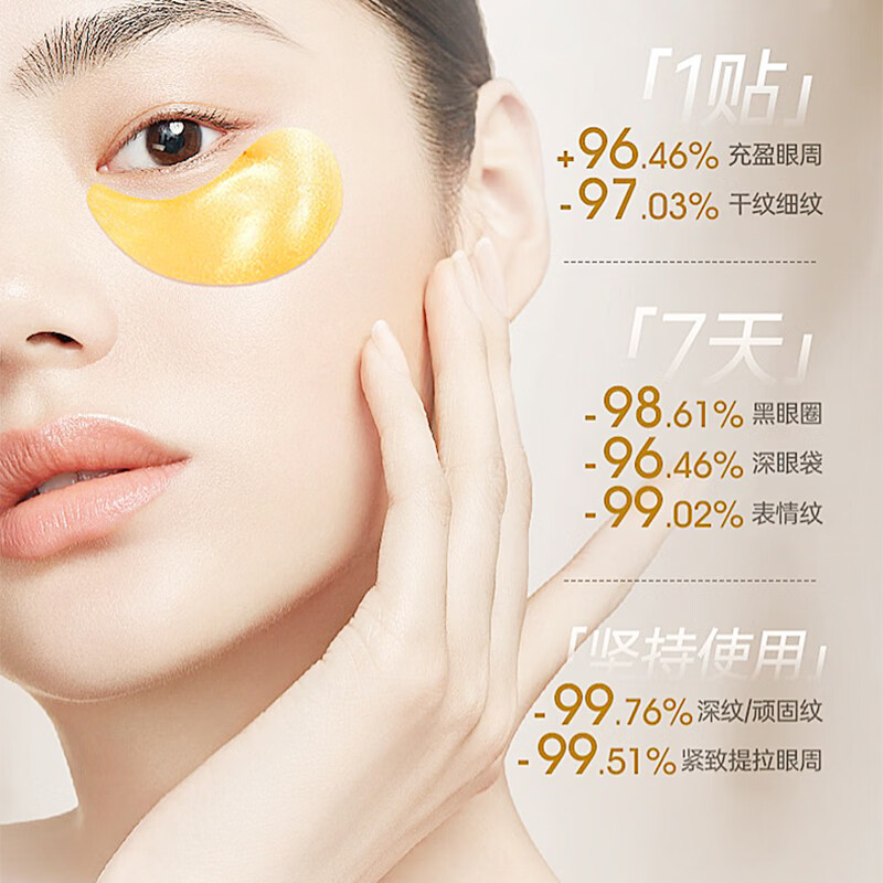 黄芪霜黄芪淡纹眼膜贴黄芪胶原蛋白肽眼贴膜淡化细纹黑眼圈黄芪眼膜贴 黄芪抗皱淡纹水晶眼膜贴【3盒*180片】