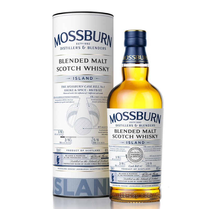 MOSSBURN莫斯本岛屿调和苏格兰威士忌 洋酒 700ml单瓶