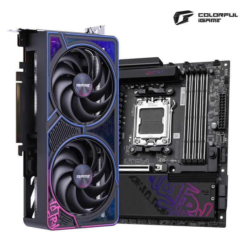七彩虹(Colorful)iGame GeForce RTX 5060 Ti Ultra DUO OC 8GB+iGame B850M ULTRA-S V14