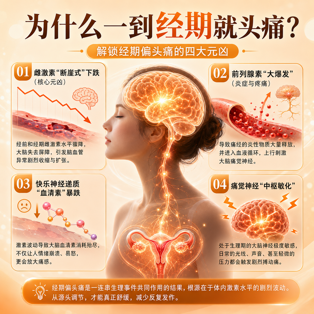 MigreLief【双11热销】美国进口迈立疏镁补剂预防缓解经期偏头痛调节情绪 预防舒缓月经性偏头痛【体验装】 60粒*1瓶