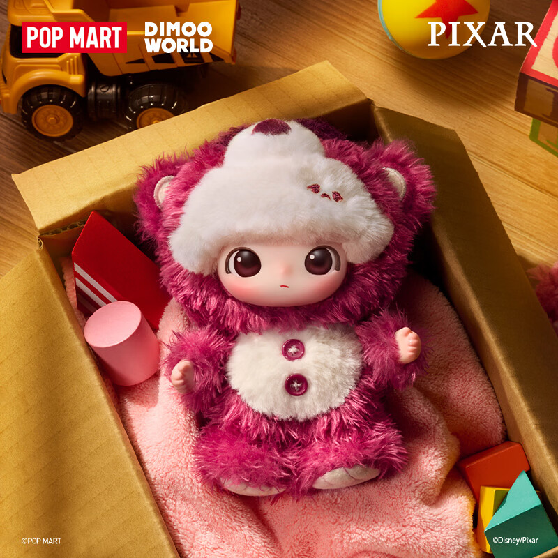 POP MART泡泡玛特预售DIMOO WORLD × PIXAR皮克斯联名搪胶毛绒挂件盲盒 整盒6个 