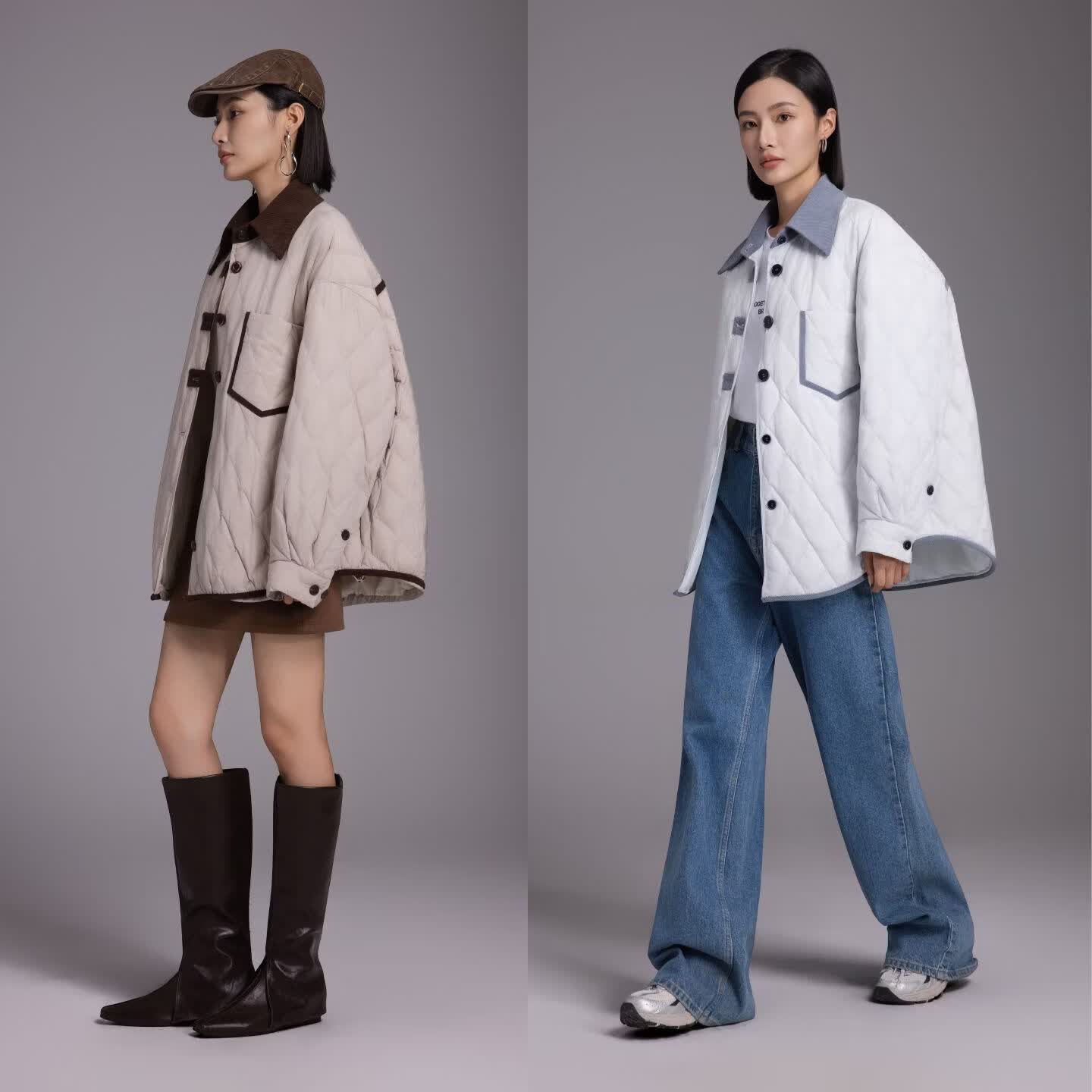 【鹦鹉梨专属】冬季鹅绒短款羽绒服轻薄保暖休闲外套 浅蓝色 【甄选鹅绒】 M 90-125胸围126