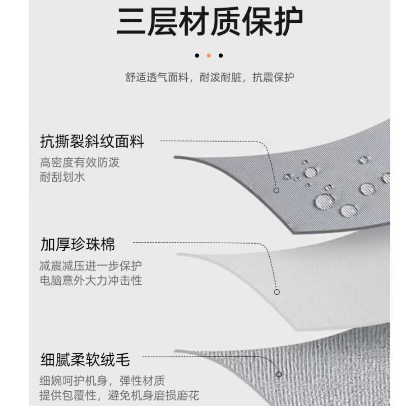 【甄选好物】新款时尚笔记本电脑包手提包男女商务公文包单肩包斜 中号黑色