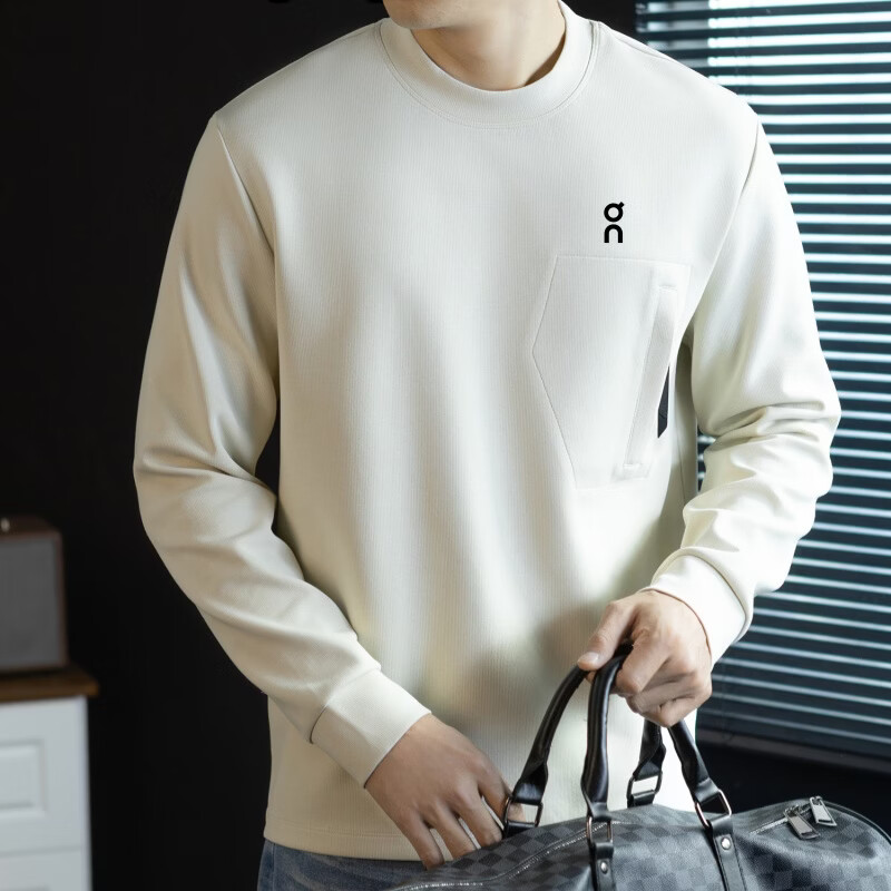 CLOUD PUSH【On】昂 跑 男士秋冬新高端时尚长袖棉质休闲百搭户外运动卫衣 青灰 5XL