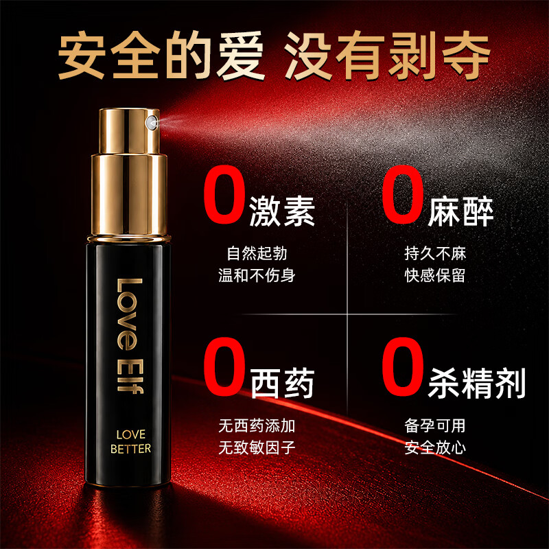 恋爱精灵男士延时喷雾喷剂不麻可口持久情趣性用品成人专男科用药 【独门配方】 男用延时喷剂6ml 广东省性学会战略合作产品