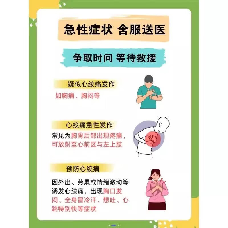 同仁堂（TRT）随身便携急救三件套药盒含药心脏病心梗三合一救命药心绞痛高血压 3套【紧急救命套装+药】