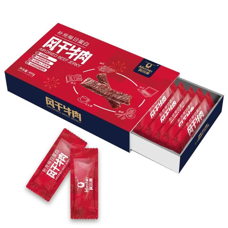 科尔沁手撕风干牛肉干400g原味内蒙古特产 默认