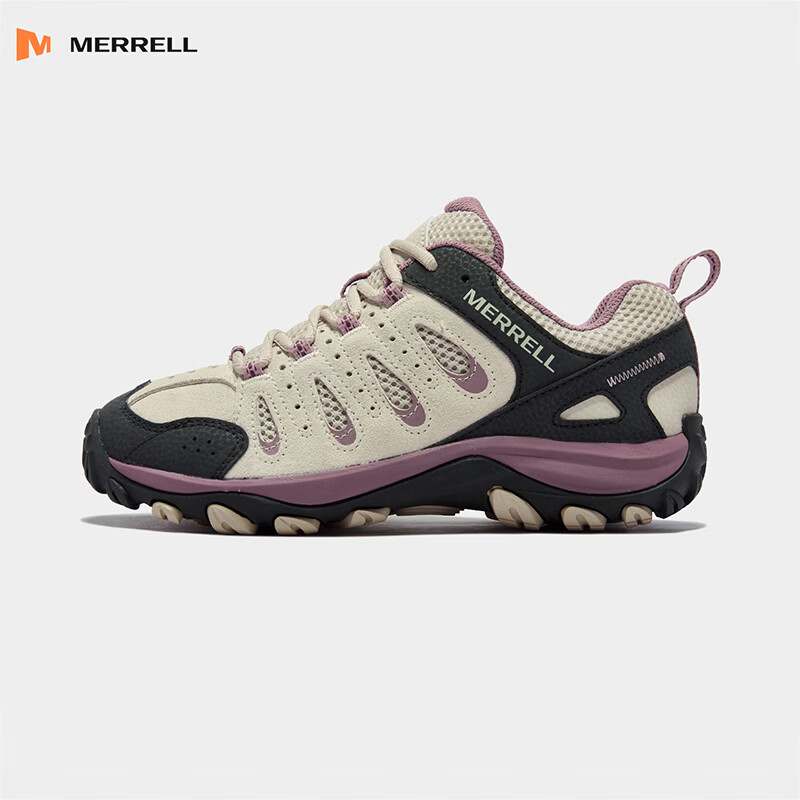 迈乐（Merrell）运动户外CROSSLANDER 4 ECO男鞋女鞋防滑耐磨秋冬户外登山徒步鞋 J00005663米白紫 女款 37