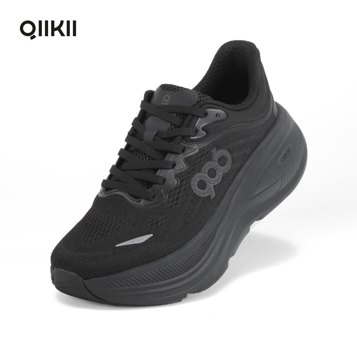 QIIKII漫步2.0运动鞋春夏新品缓震跑步鞋休闲鞋透气防滑男鞋轻慢跑鞋 【漫步2.0】黑色/黑色 40