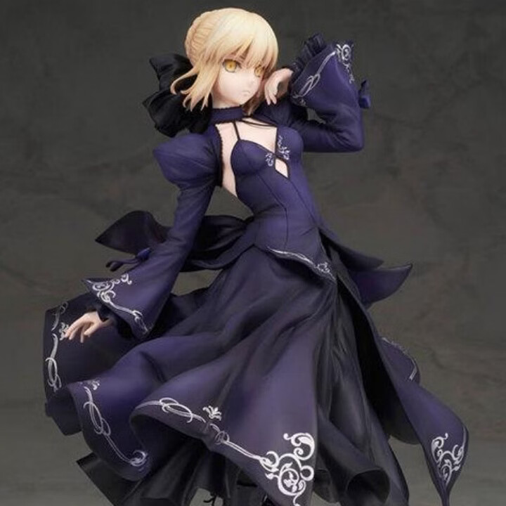 命运之夜Fate/Grand Order Saber 黑塞巴礼服盒装男女生礼物手办 礼服saber(可替换手高约24cm)