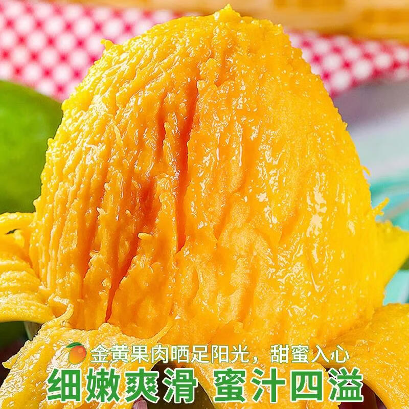 新鲜当季四川凯特大青皮芒果整箱攀枝花水果生鲜礼盒 净重4.5斤(单果200-400g)