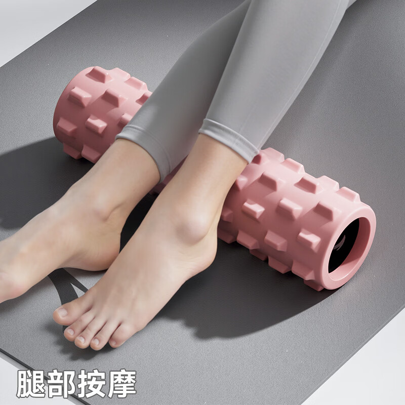 安踏(ANTA)狼牙棒实心健身器材泡沫轴肌肉放松按摩滚轴轮琅琊瑜伽柱 白桃粉 瑜伽盲盒 微瑕【颜色/款式/尺寸随机】
