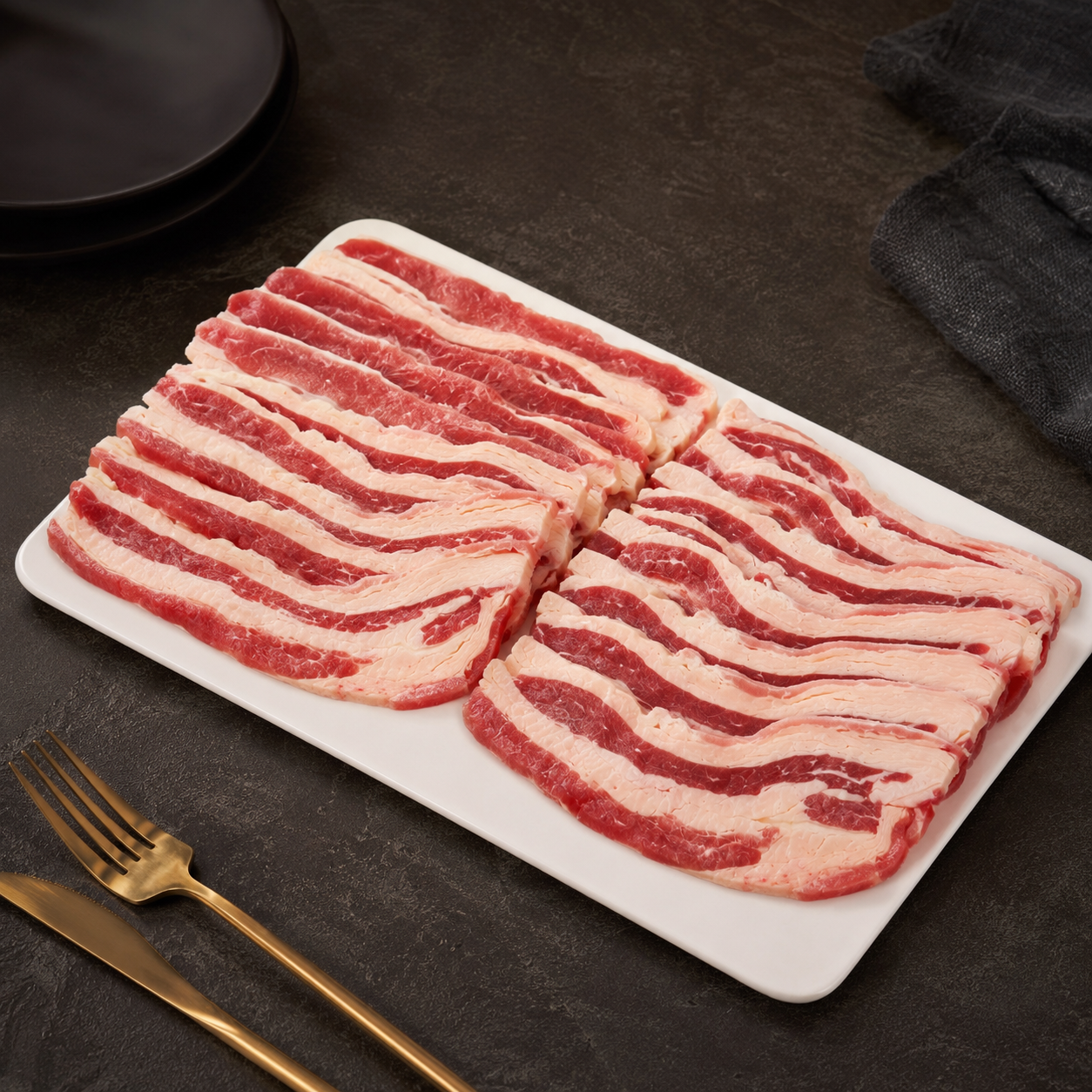 埃丝蓝Iceland澳洲进口谷饲原切牛肉片 烧烤BBQ涮锅食材 300g*3盒