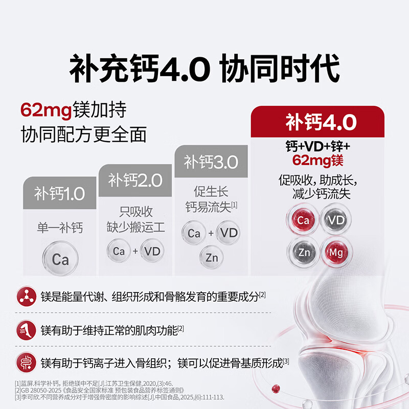 双心钙镁锌维生素D运动营养饮品小熊钙每袋含钙300mg儿童营养 【体验装】 30袋*1盒