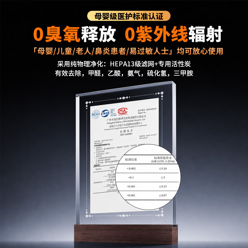 TREVLUF瑞沃弗桌面空气净化器车载小型净化机车载除甲醛除二手烟味HEPA滤网办公家用除异味过敏原鼻炎神器 【空气检测指示灯】除醛除烟味 I HEPA13滤网 小巧便携丨30天免费试用丨TYPE-C供电