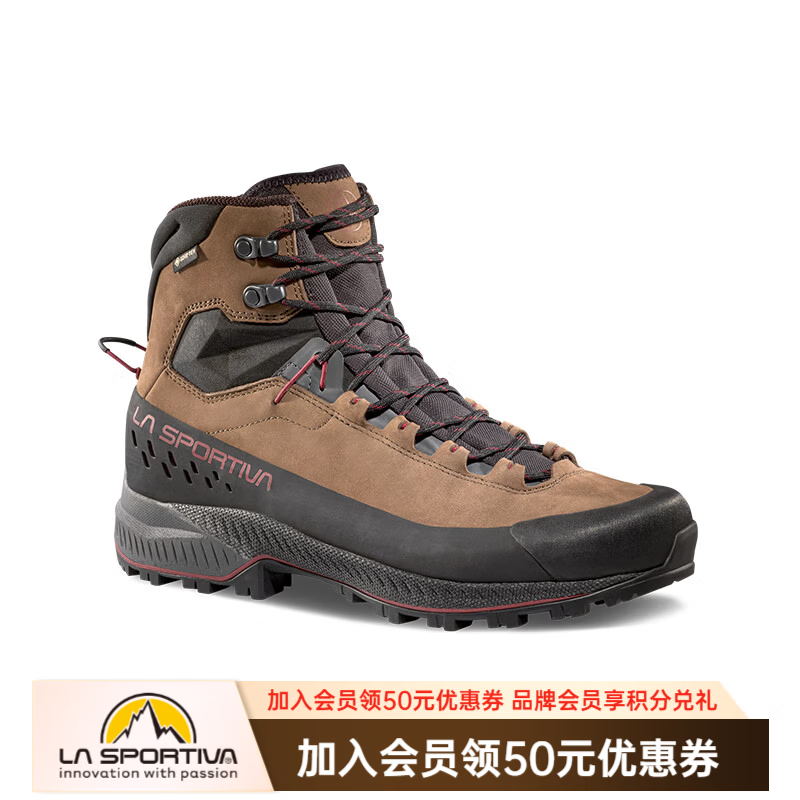 拉思珀蒂瓦（LA SPORTIVA） TX5 GTX户外登山鞋重装接近徒步鞋耐磨防滑徒步鞋男女 【升级款】摩卡棕/红木色 42