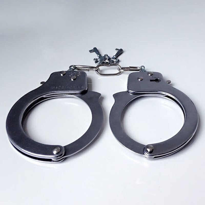 卡侬加厚-玩具合金铁手铐金属仿真动漫密室逃脱儿童玩具cos魔术道具情